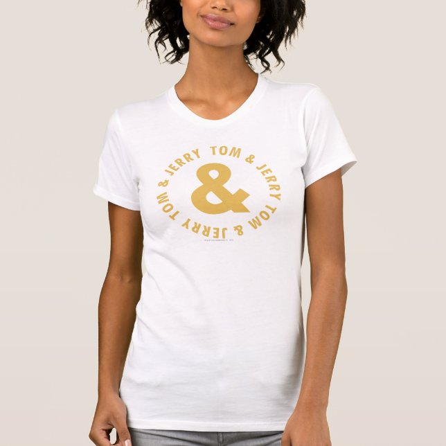 Tom und Jerry Round-Logo 4 T-Shirt (Vorderseite)