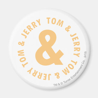 Tom und Jerry Round-Logo 6 Magnet