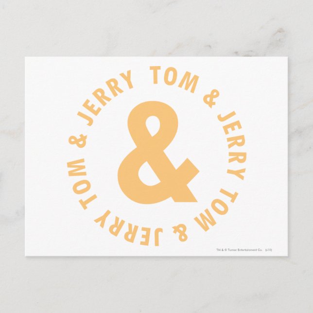 Tom und Jerry Round-Logo 6 Postkarte (Vorderseite)