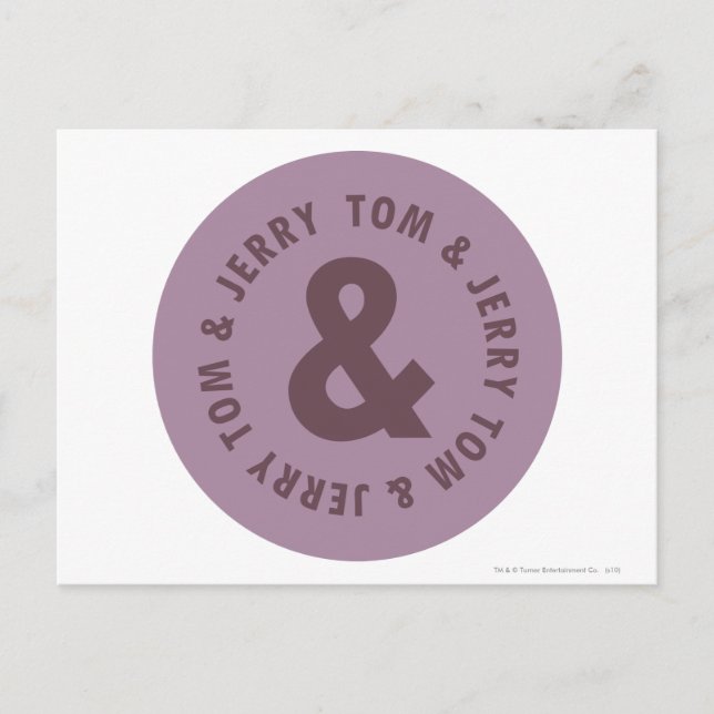 Tom und Jerry Round-Logo 7 Postkarte (Vorderseite)
