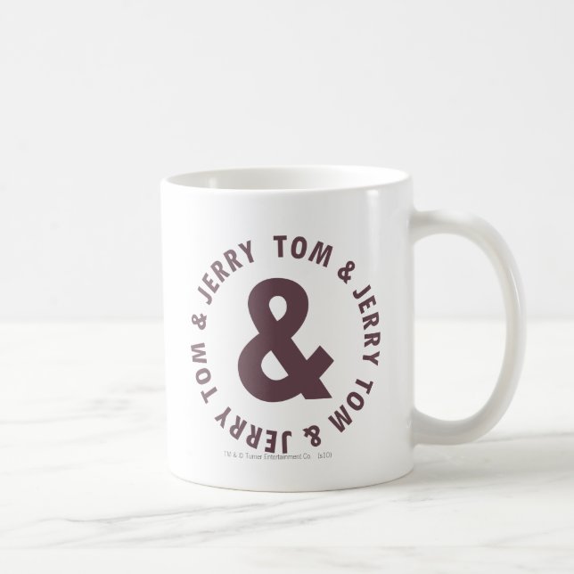Tom und Jerry Round-Logo 8 Tasse (Rechts)