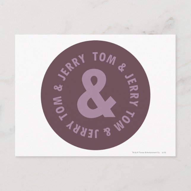 Tom und Jerry Round-Logo 9 Postkarte (Vorderseite)