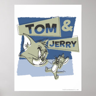 Tom und Jerry Scaredey Mouse Poster