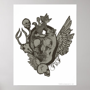 Tom und Jerry Skull Poster