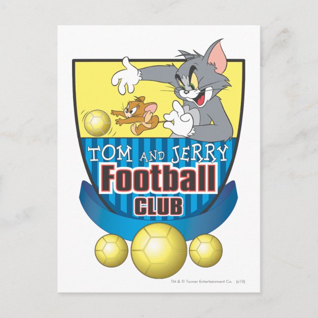 Tom und Jerry Soccer (Fußball) 5 Postkarte (Vorderseite)