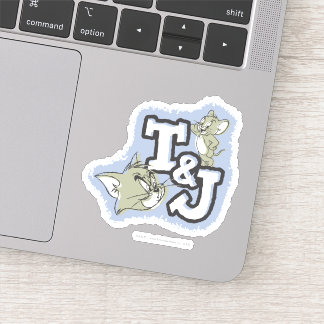 Tom und Jerry T&J Logo Aufkleber