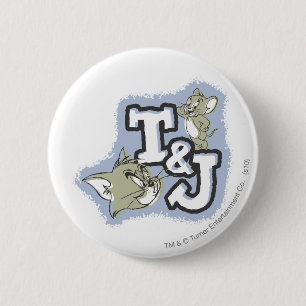 Tom und Jerry T&J Logo Button