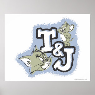 Tom und Jerry T&J Logo Poster