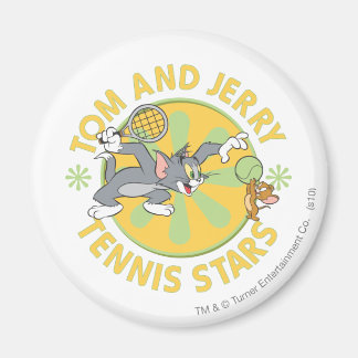 Tom und Jerry Tennis Stars 5 Magnet