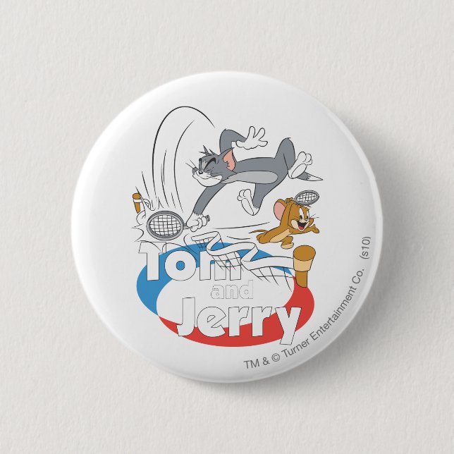 Tom und Jerry Tennis Stars 7 Button (Vorderseite)