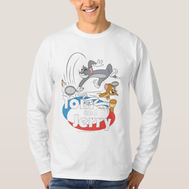 Tom und Jerry Tennis Stars 7 T-Shirt (Vorderseite)