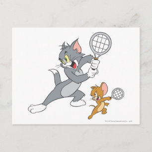 Tom- und Jerry-Tennisstars 1 Postkarte