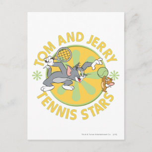 Tom- und Jerry-Tennisstars 5 Postkarte