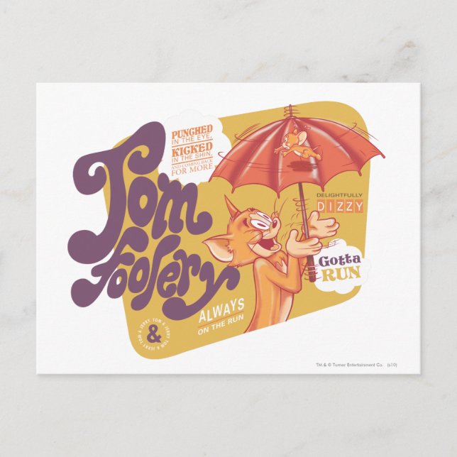 Tom und Jerry Tom Foolery Postkarte (Vorderseite)