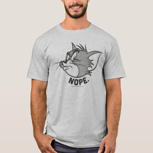 Tom und Jerry | Tom sagt "Nope" T-Shirt (Vorderseite)