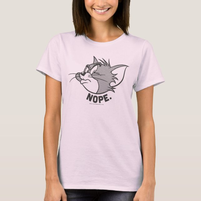 Tom und Jerry | Tom sagt "Nope" T-Shirt (Vorderseite)