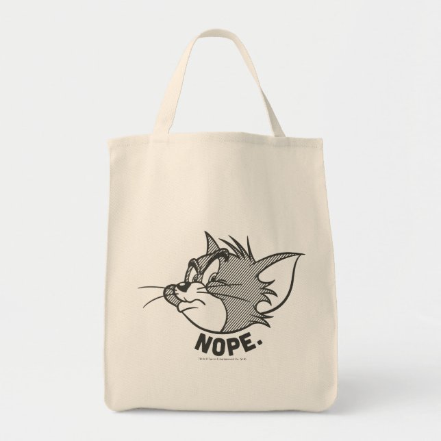 Tom und Jerry | Tom sagt "Nope" Tragetasche (Vorne)