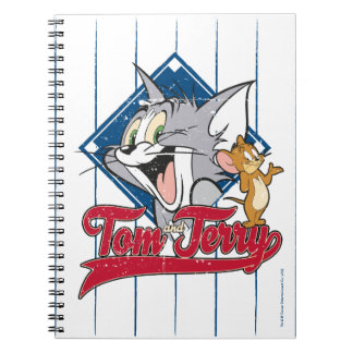 Tom und Jerry | Tom und Jerry auf Baseball Diamond Notizblock