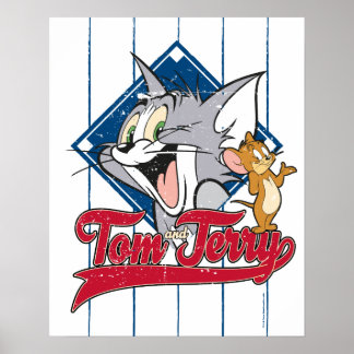 Tom und Jerry | Tom und Jerry auf Baseball Diamond Poster
