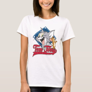 Tom und Jerry Tom und Jerry auf Baseball Diamond T-Shirt