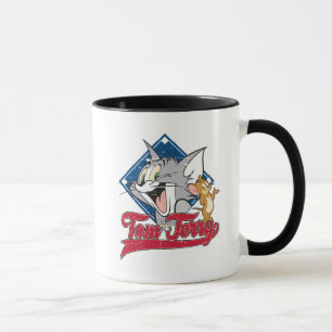 Tom und Jerry   Tom und Jerry auf Baseball Diamond Tasse