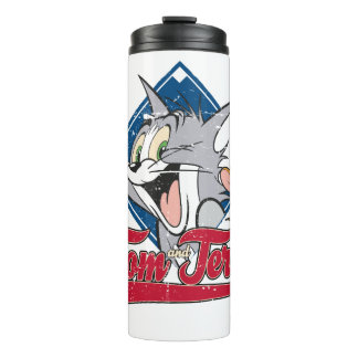 Tom und Jerry | Tom und Jerry auf Baseball Diamond Thermosbecher
