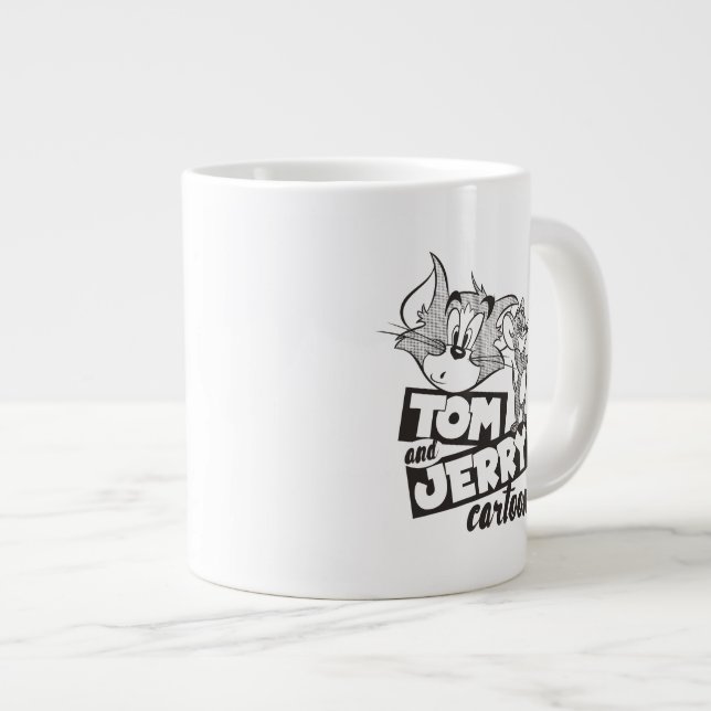 Tom und Jerry | Tom und Jerry Cartoon Jumbo-Tasse (Vorderseite Rechts)