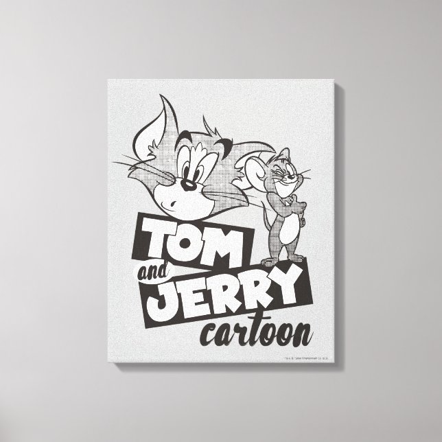 Tom und Jerry | Tom und Jerry Cartoon Leinwanddruck (Vorderseite)