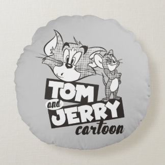 Tom und Jerry | Tom und Jerry Cartoon Rundes Kissen