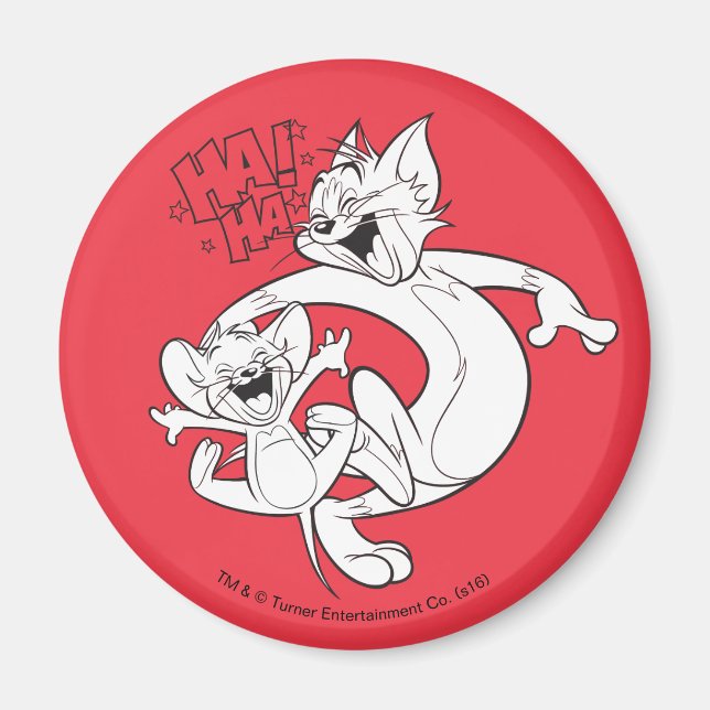 Tom und Jerry | Tom und Jerry lachen Magnet (Vorne)
