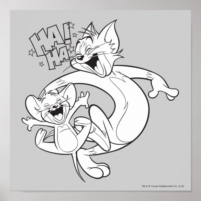 Tom und Jerry | Tom und Jerry lachen Poster (Vorne)