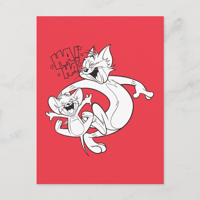Tom und Jerry | Tom und Jerry-Lachen Postkarte (Vorderseite)