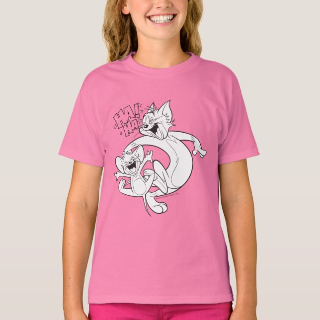Tom und Jerry | Tom und Jerry lachen T-Shirt (Vorderseite)