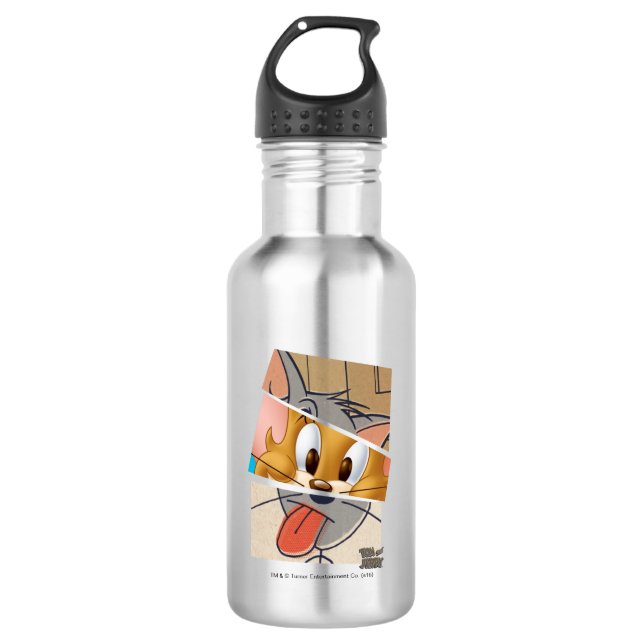 Tom und Jerry | Tom und Jerry Mashup Edelstahlflasche (Vorderseite)