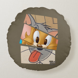 Tom und Jerry   Tom und Jerry Mashup Rundes Kissen