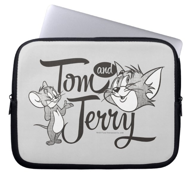 Tom und Jerry | Tom und Jerry sehen süß aus Laptopschutzhülle (Vorderseite)