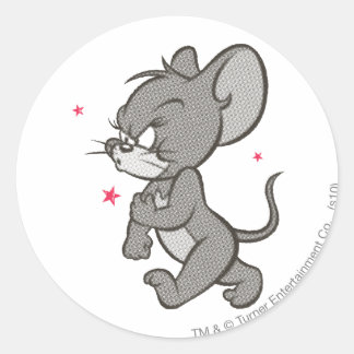 Tom und Jerry Tough Mouse 1 Runder Aufkleber