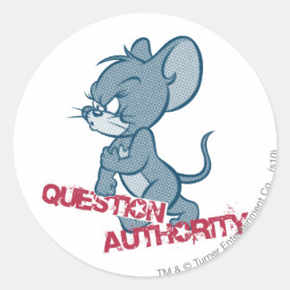 Tom und Jerry Tough Mouse 2 Runder Aufkleber