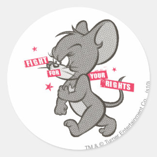 Tom und Jerry Tough Mouse 3 Runder Aufkleber