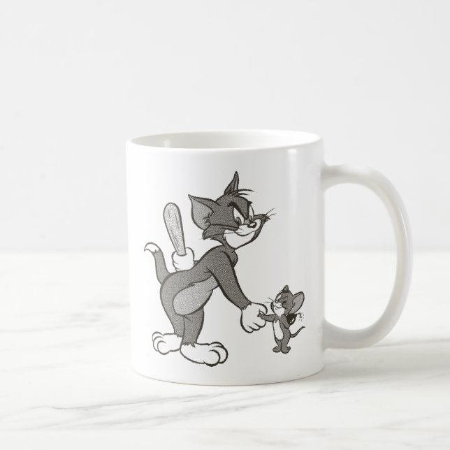 Tom und Jerry trügerischer Handshake Kaffeetasse (Rechts)