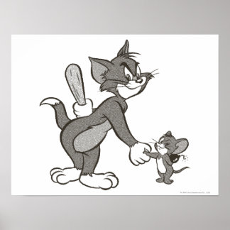 Tom und Jerry trügerischer Handshake Poster