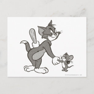 Tom und Jerry trügerischer Handshake Postkarte