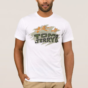 Tom- und Jerry-Verfolgungs-Logo T-Shirt