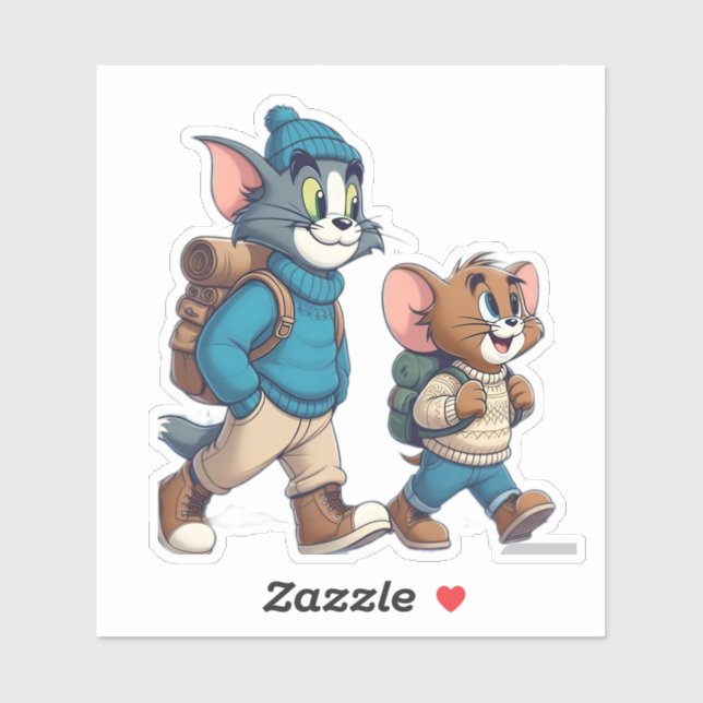 Tom und Jerry Winter Adventure Sticker (Blatt)