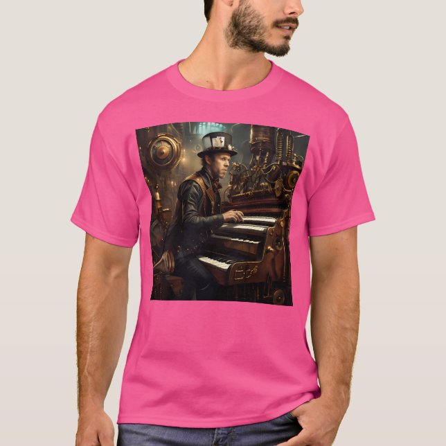 Tom Waits Steampunk T-Shirt (Vorderseite)