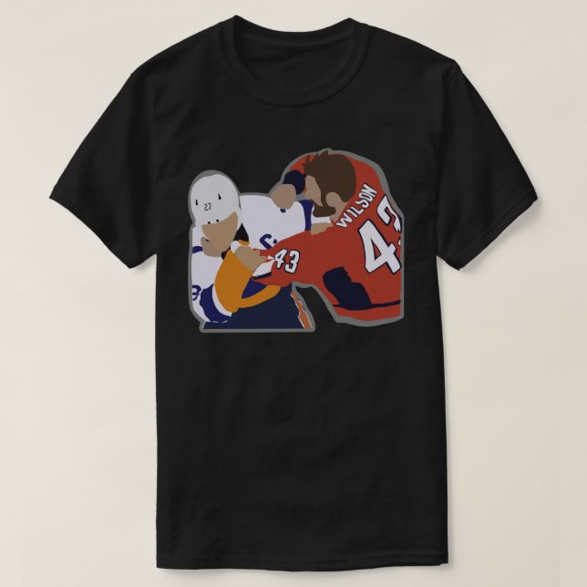 Tom Wilson Fight Sticker T-Shirt (Design vorne)
