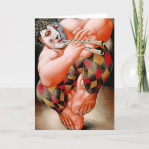 Tom X "Dancing Jester" Note Card