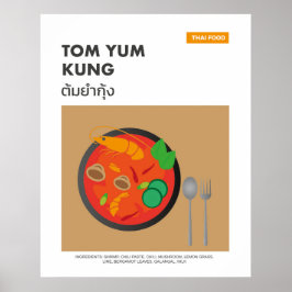 Tom Yum Kung, scharfsinnige thailändische Kunst fü Poster