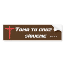 Toma tu cruz Autoaufkleber