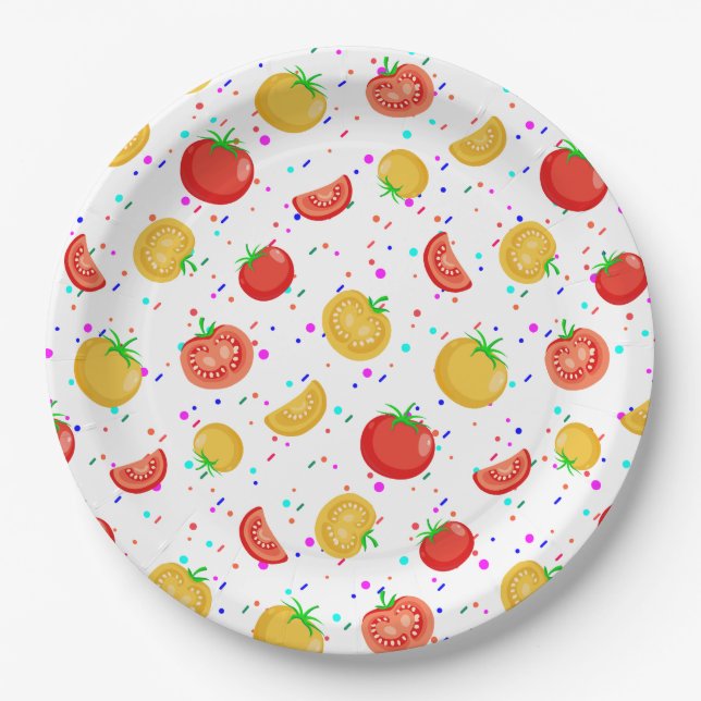 Tomaatti Pappteller (Vorderseite)